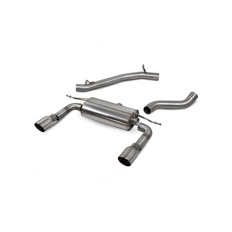 CATBACK NON RESONATED QUATTRO POLISHED