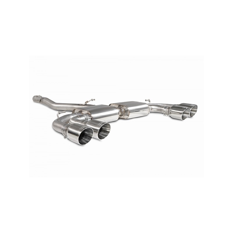CATBACK GPF-BACK LOUDER POLISHED 2.0 TSI 4 DRIVE