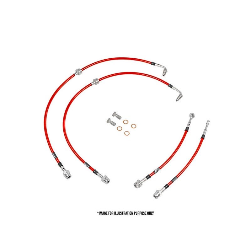KIT TUBI FRENO IN TRECCIA A3-S3 8P