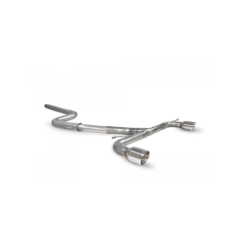 CAT-BACK NON-RESONATED PREDATOR POLISHED