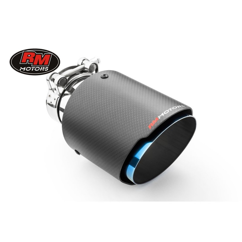 TERMINALE SINGOLO CARBONIO OPACO