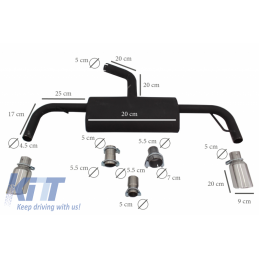 TERMINALE SILENCED GTI DESIGN