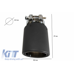 TERMINALE SINGOLO CARBONIO OPACO