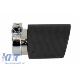 TERMINALE SINGOLO CARBONIO OPACO