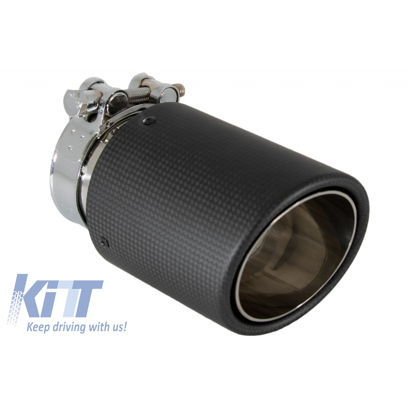 TERMINALE SINGOLO CARBONIO OPACO